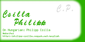 csilla philipp business card